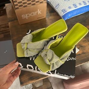 Lime Green/Chartreuse Sparkly Women's Heels